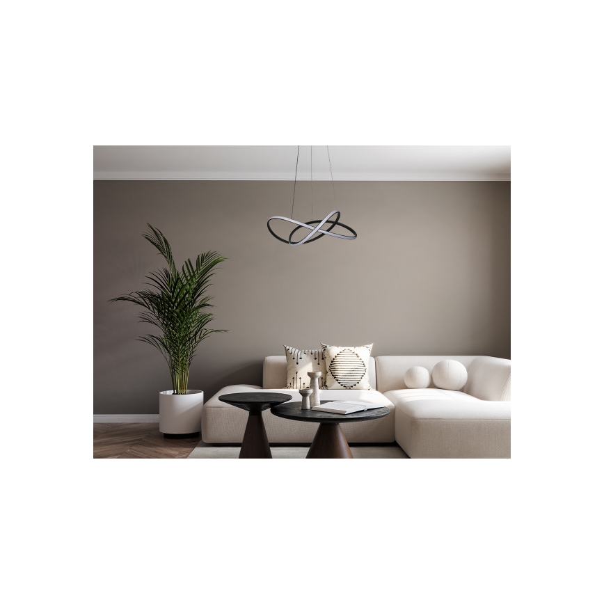 Suspension LED dimmable sur câble 85W/230V 3000-6500K Ø 60 cm + télécommande