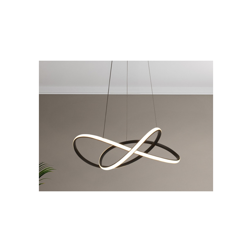 Suspension LED dimmable sur câble 85W/230V 3000-6500K Ø 60 cm + télécommande