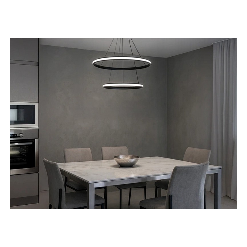 Suspension LED dimmable sur câble LED/90W/230V 3000-6500K Ø 60 cm + télécommande
