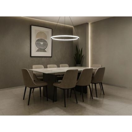 Suspension LED dimmable sur câble LED/90W/230V 3000-6500K Ø 60 cm + télécommande