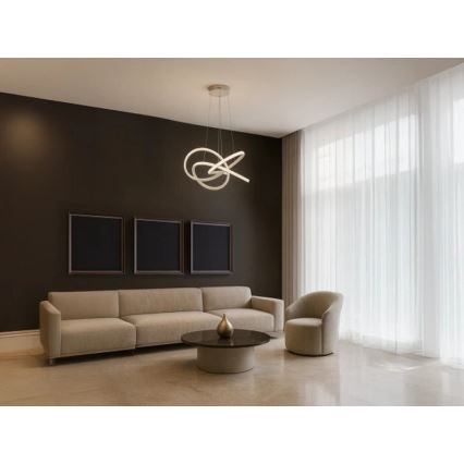 Suspension LED dimmable sur câble LED/95W/230V 3000-6500K Ø 57 cm + télécommande