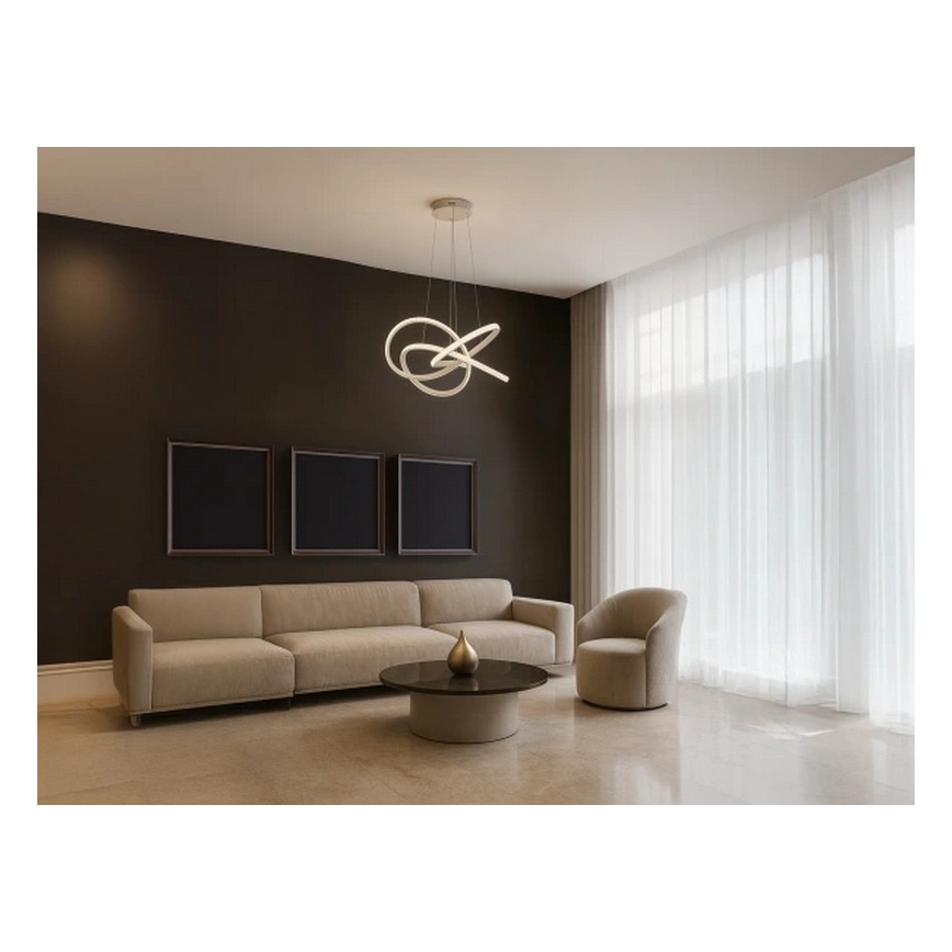 Suspension LED dimmable sur câble LED/95W/230V 3000-6500K Ø 57 cm + télécommande