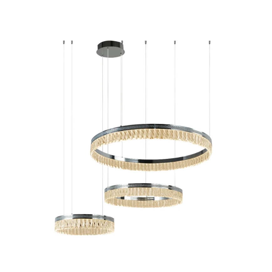 LED dimmable lustre en cristal suspendu sur câble THALIA LED/120W/230V 3000-6000K + télécommande