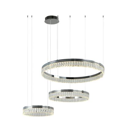 LED dimmable lustre en cristal suspendu sur câble THALIA LED/120W/230V 3000-6000K + télécommande