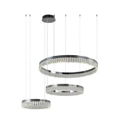LED dimmable lustre en cristal suspendu sur câble THALIA LED/120W/230V 3000-6000K + télécommande