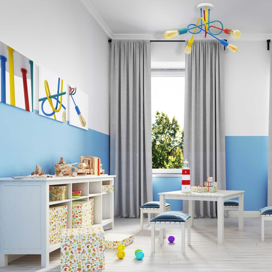 Suspension LED enfant OXFORD 4xE27/10W/230V