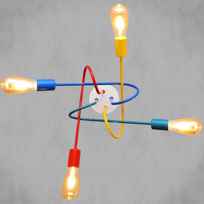 Suspension LED enfant OXFORD 4xE27/10W/230V