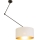 Suspension LED réglable sur tige GORTA 1xE27/60W/230V blanc/doré