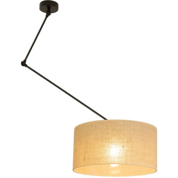 Suspension LED réglable sur tige GORTA 1xE27/60W/230V jute