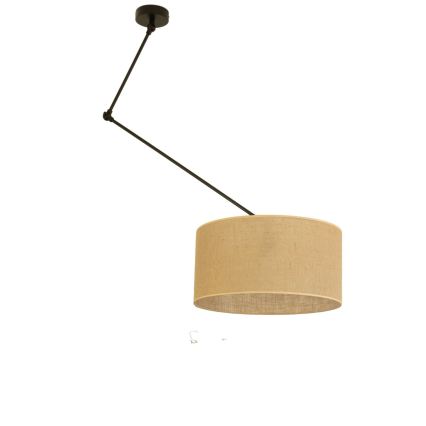 Suspension LED réglable sur tige GORTA 1xE27/60W/230V jute