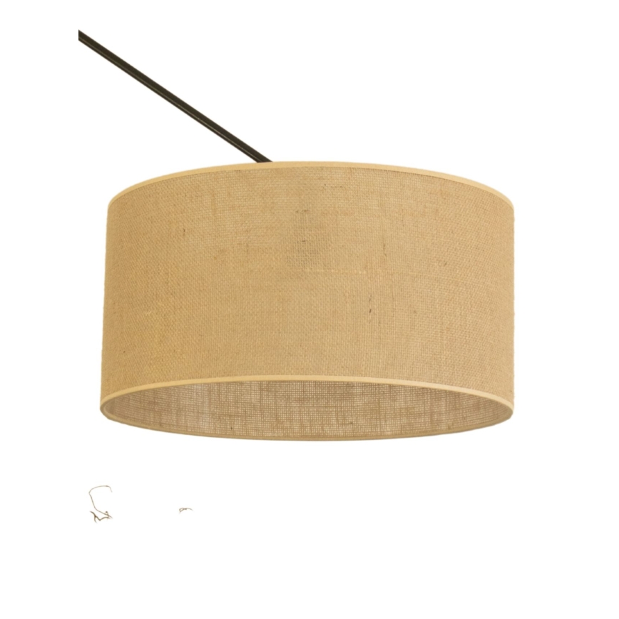 Suspension LED réglable sur tige GORTA 1xE27/60W/230V jute