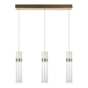 Suspension LED sur câble AMBIENTE 3xLED/6W/230V 3000/4000/6000K dorée