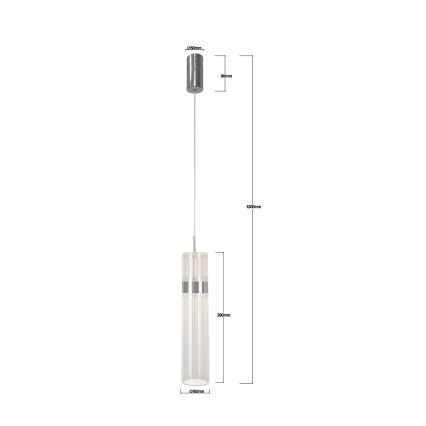 Suspension LED sur câble AMBIENTE LED/6W/230V 3000/4000/6000K chrome brillant