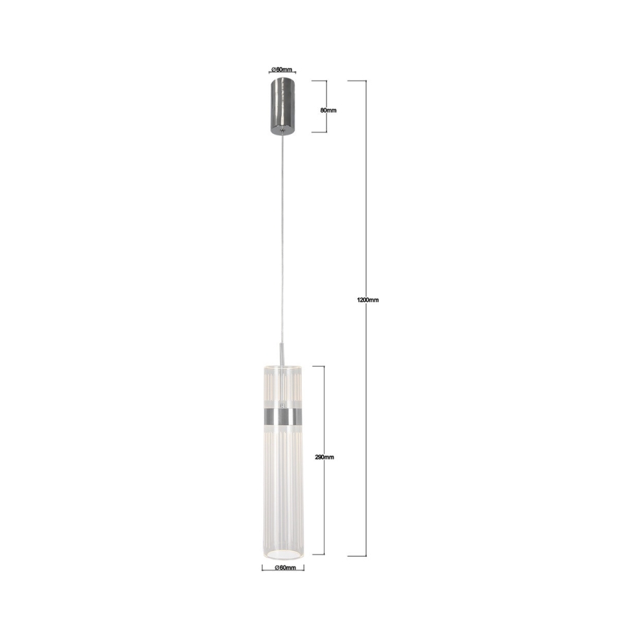 Suspension LED sur câble AMBIENTE LED/6W/230V 3000/4000/6000K chrome brillant