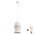 Suspension LED sur câble BOGART 1xE27/15W/230V blanc/or