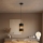 Suspension LED sur câble BOGART 1xE27/15W/230V noir/doré