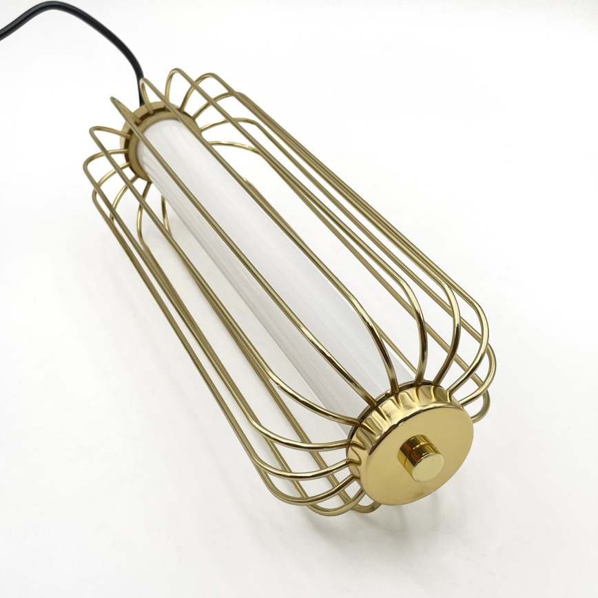 Suspension LED sur câble BONNIE LED/15W/230V 3000K dorée