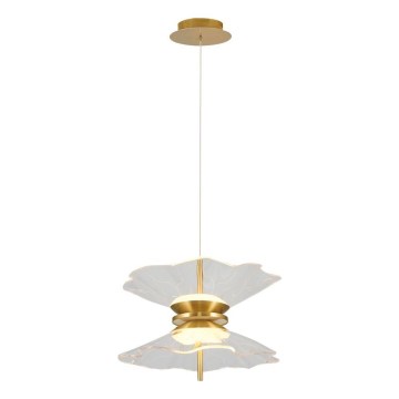 Suspension LED sur câble BUTTERFLY 2xLED/10W/230V 3000K dorée