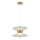 Suspension LED sur câble BUTTERFLY 2xLED/10W/230V 3000K dorée
