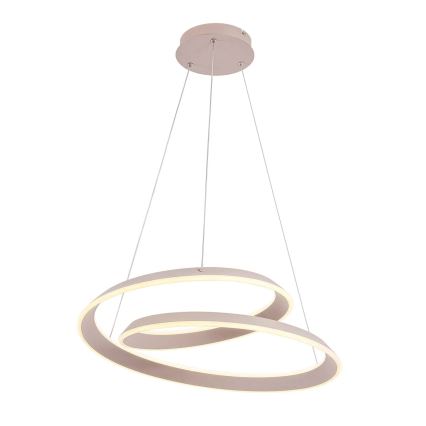 Suspension LED sur câble CASHMERE LED/75W/230V Ø 60 cm beige