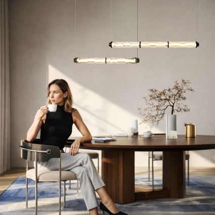 Suspension LED sur câble CORTE LED/25W/230V noire