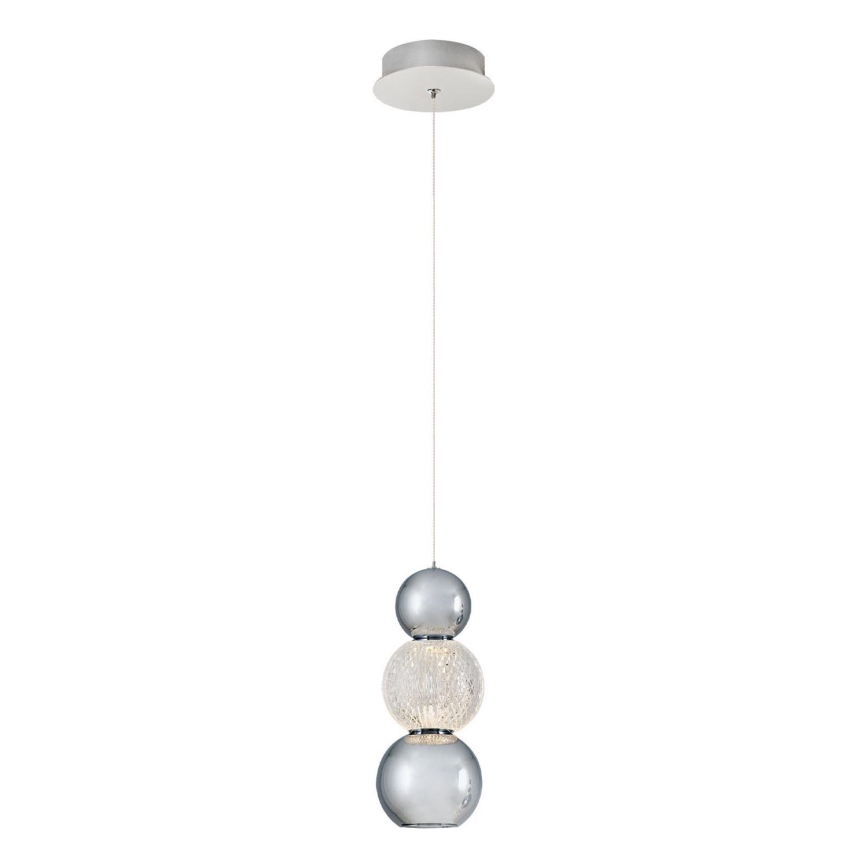 Suspension LED sur câble CREMONA LED/5W/230V 3000K chrome mat