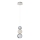 Suspension LED sur câble CREMONA LED/5W/230V 3000K chrome mat