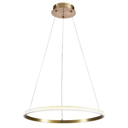 Suspension LED sur câble DIANA 25W/230V 4000K Ø 50 cm dorée