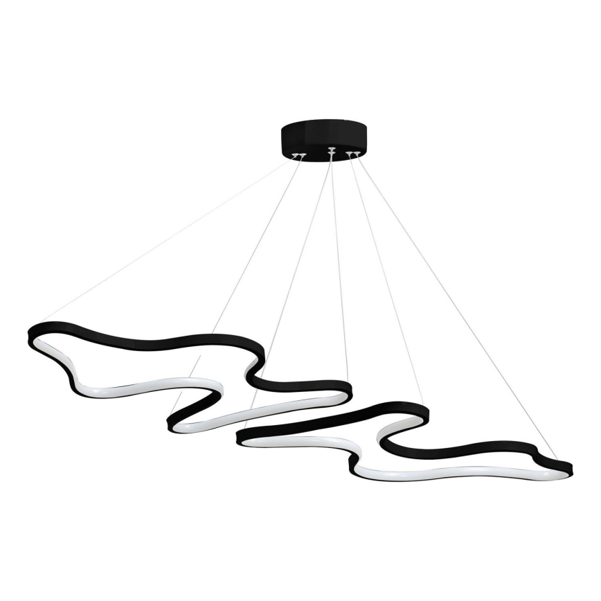Suspension LED sur câble DUPLE ARTISAN LED/80W/230V 6500K noire