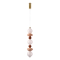 Suspension LED sur câble FLORES LED/20W/230V doré/orange/marron