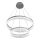 Suspension LED sur câble GALA, 54 W, 230 V, Ø 60 cm, argentée