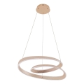 Suspension LED sur câble GLOW LED/75W/230V 4000K Ø 60 cm dorée