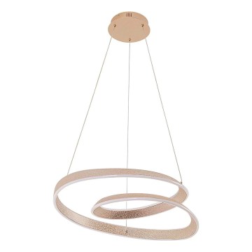 Suspension LED sur câble GLOW LED/75W/230V 4000K Ø 60 cm dorée