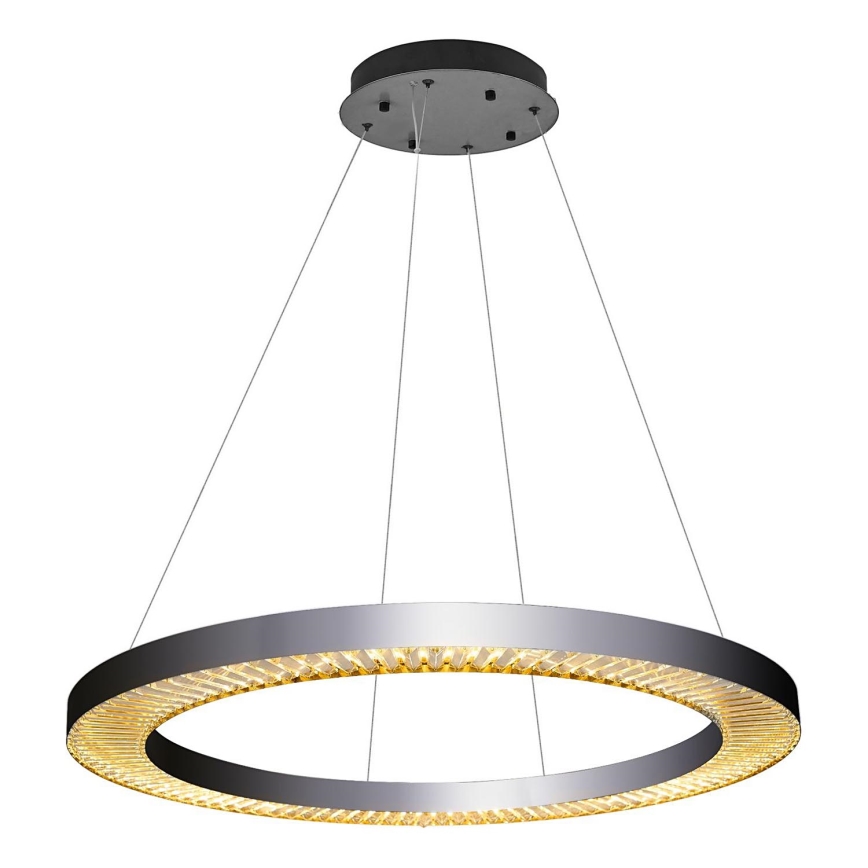 Suspension LED sur câble JESI LED/90W/230V 3000K Ø 100 cm argenté