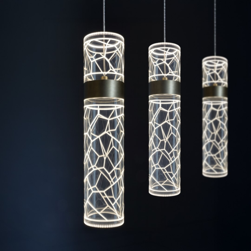 Suspension LED sur câble LAGOS LED/24W/230V dorée