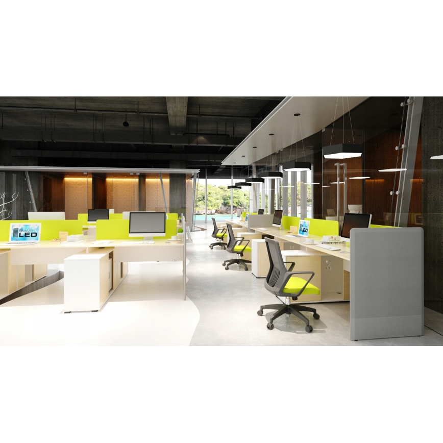 Suspension LED sur câble LED/20W/230V noir