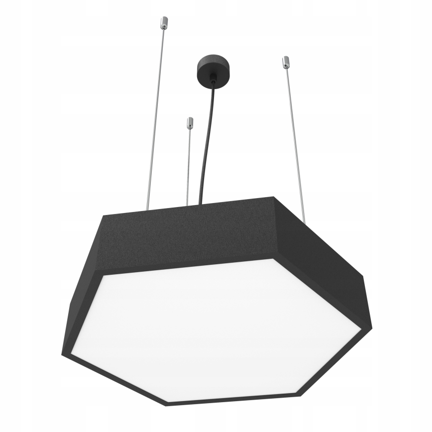 Suspension LED sur câble LED/20W/230V noir