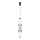 Suspension LED sur câble LUMMI LED/19W/230V noir/fumé