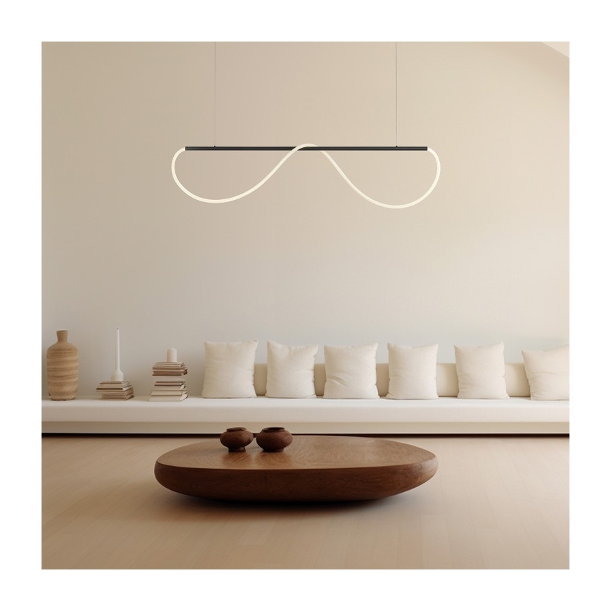 Suspension LED sur câble MELECA LED/36W/230V 3000/4000/6000K 160 cm noir