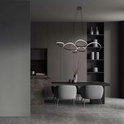 Suspension LED sur câble PETRA LED/58W/230V 4000K noir