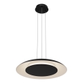Suspension LED sur câble PIATTINO, 30 W, 230 V, 2700/3200/4000 K, Ø 40 cm, noire