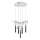Suspension LED sur câble PIGEON 5xLED/6W/230V 6500K chrome brillant