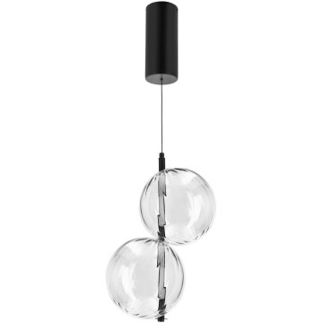 Suspension LED sur câble PLAYA LED/10W/230V noire