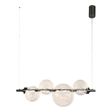 Suspension LED sur câble PLAYA LED/12W/230V, noir