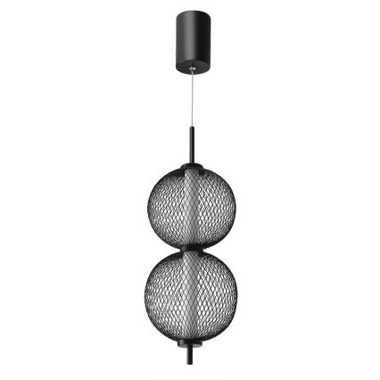 Suspension LED sur câble PUMA LED/10W/230V Ø 14 cm noire