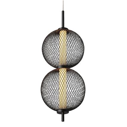 Suspension LED sur câble PUMA LED/10W/230V Ø 14 cm noire