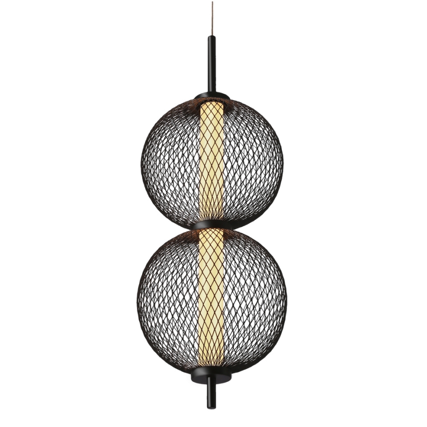 Suspension LED sur câble PUMA LED/10W/230V Ø 14 cm noire