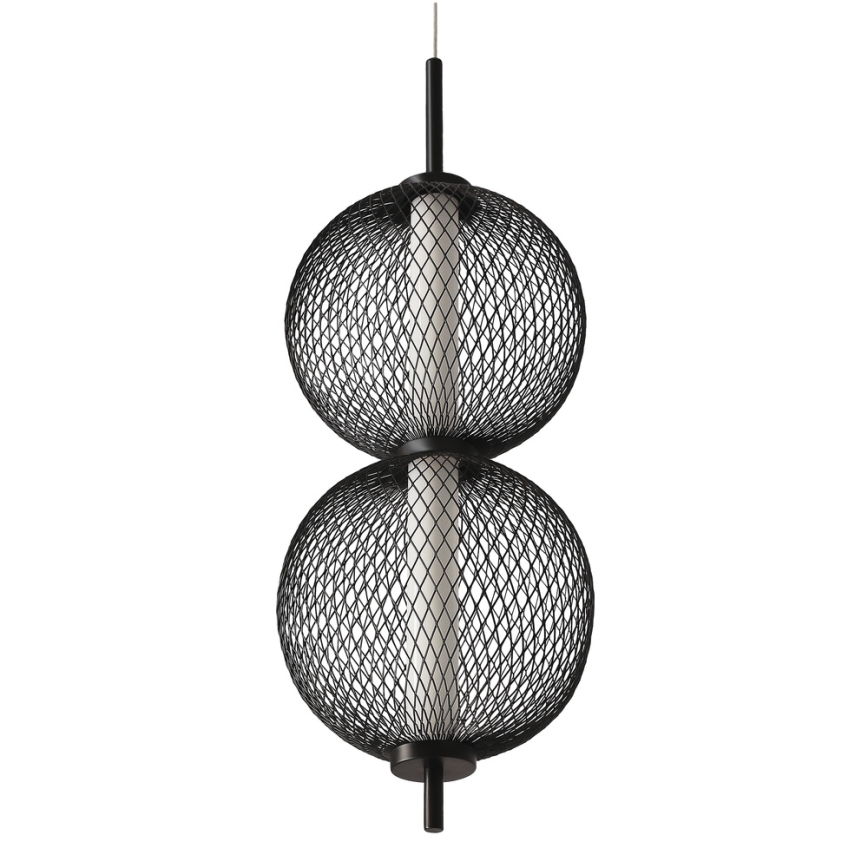 Suspension LED sur câble PUMA LED/10W/230V Ø 14 cm noire