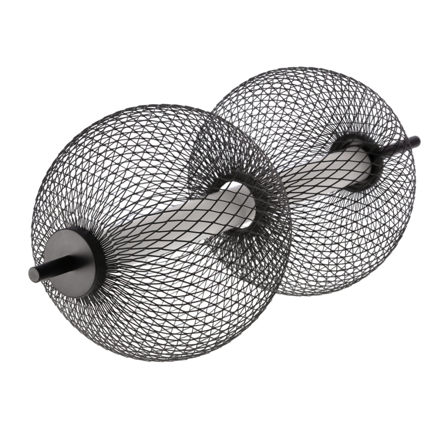 Suspension LED sur câble PUMA LED/10W/230V Ø 14 cm noire