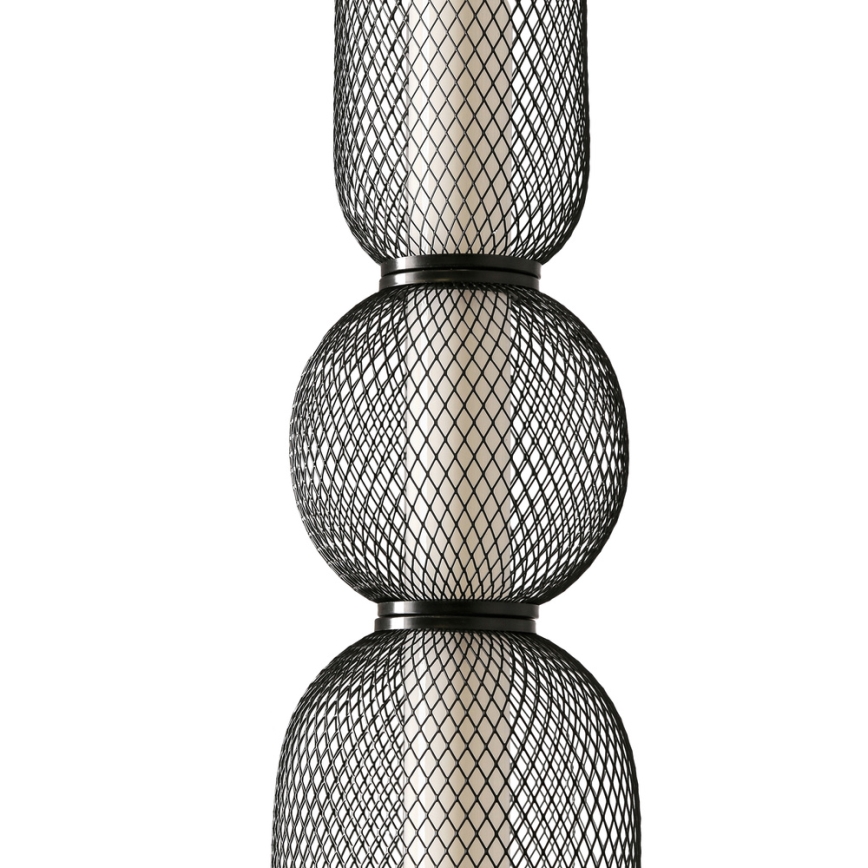 Suspension LED sur câble PUMA LED/15W/230V Ø 14 cm noire